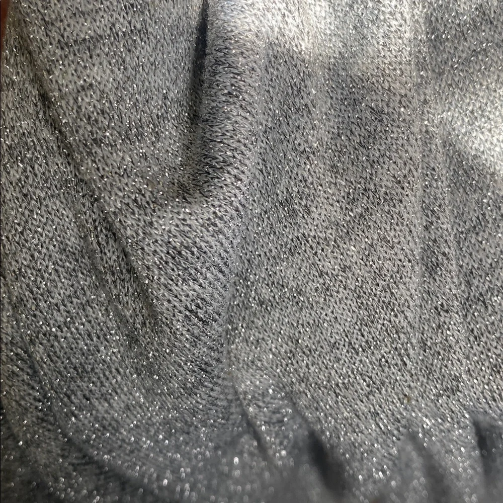 Boohoo Heather Gray Glittery Sparkly T shirt Dress - Picture 10 of 12